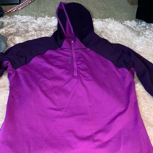 Quarter zip workout jacket